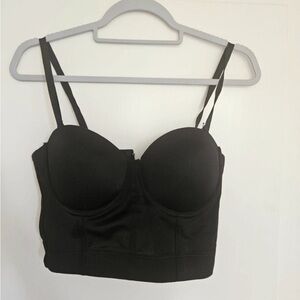 Black Women's Bustier Top